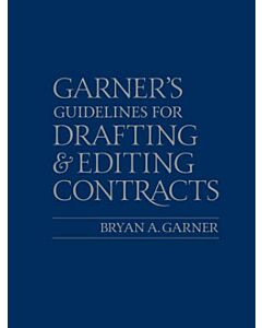 Guidelines for Drafting and Editing Contracts 9781642426694