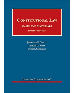 Constitutional Law, Cases and Materials (University Casebook Series) (Used) 9781647083618