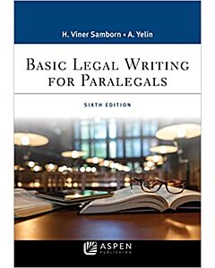 Basic Legal Writing for Paralegals (w/ Connected eBook) (Instant Digital Access Code Only) 9798889063841