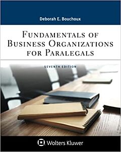 Fundamentals of Business Organizations for Paralegals (w/ Connected eBook) 9781543826920