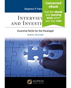 Interviewing and Investigating: Essentials Skills for the Paralegal (w/ Connected eBook) (Instant Digital Access Code Only) 9798889068693