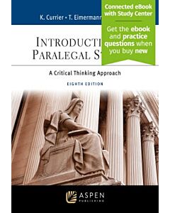 Introduction to Paralegal Studies: A Critical Thinking Approach (w/ Connected eBook with Study Center) 9798894103341