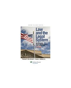 Law and the Legal System: An Introduction To Law and Legal Studies in the United States 9780735508705