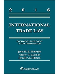 Documents Supplement to International Trade Law 9781454875673