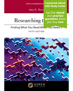 Researching the Law (w/ Connected eBook with Study Center) 9798894103549