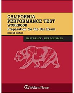 California Performance Test Workbook: Preparation for the Bar Exam (w/ Connected eBook) (Instant Digital Access Code Only) 9781543835977