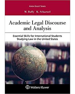 Academic Legal Discourse and Analysis: Essential Skills for International Students Studying Law (w/ Connected eBook) 9781543815931