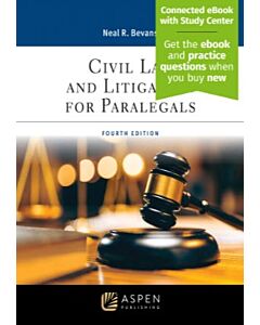 Civil Law and Litigation for Paralegals (w/ Connected eBook with Study Center) (Instant Digital Access Code Only) 9798892074001