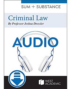 Sum and Substance Audio: Criminal Law (Instant Digital Access Code) 9781628102338