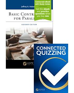 Basic Contract Law for Paralegals (Connected eBook + Print Book + Connected Quizzing) 9798894102313