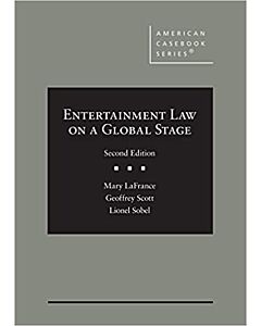 Entertainment Law on a Global Stage (American Casebook Series) (Used) 9781647084554