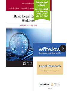 Basic Legal Research Workbook (Connected eBook + Print Book + Write.law) 9798886142969