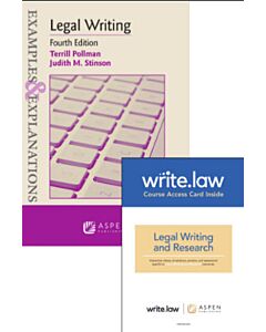 Examples & Explanations: Legal Writing (w/ Write.law) 9798892076524