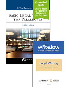 Basic Legal Writing for Paralegals (Connected eBook + Print Book + Write.law) 9798886144284