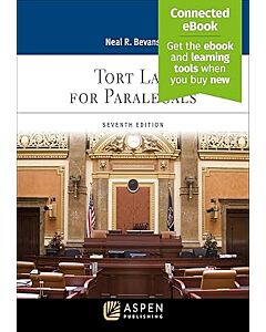 Tort Law for Paralegals, 7th Edition (w/ Connected eBook) 9781543847529