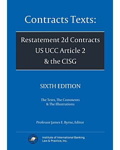 Contracts Texts: Restatement 2d Contracts, UCC Article 2 & the CISG 9781888870756