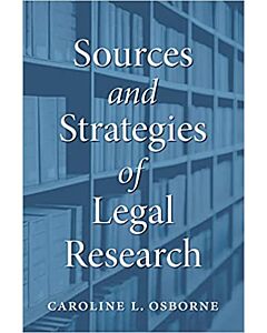 Sources and Strategies of Legal Research 9781531026233