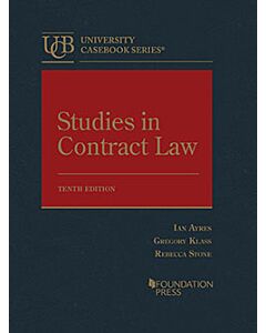 Studies in Contract Law - CasebookPlus (University Casebook Series) 9798887867120