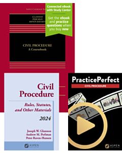 Civil Procedure (w/ Connected eBook with Study Center) + Civil Procedure Supplement + PracticePerfect (Bundle Set) 9798892073318