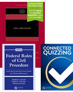 Civil Procedure (w/ Connected eBook with Study Center) + Federal Rules of Civil Procedure Supplement Access + Connected Quizzing (Bundle Set) 9798892075824