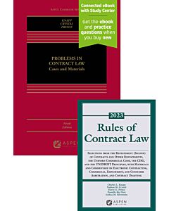 Problems in Contract Law (w/ Connected eBook with Study Center) + Rules of Contract Law Supplement Access (Bundle Set) 9798889066590