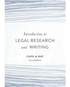 Introduction to Legal Research and Writing 9781531030261