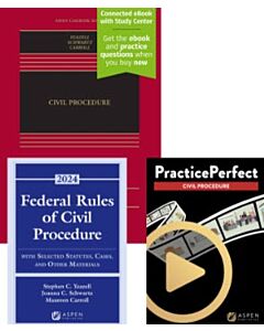 Civil Procedure (w/ Connected eBook with Study Center) + Federal Rules of Civil Procedure Supplement Access + PracticePerfect (Bundle Set) 9798894100135