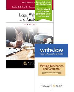 Legal Writing and Analysis (Connected eBook with Study Center + Print Book + Write.law Mechanics and Grammar) 9798892072687