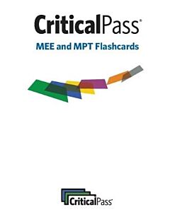 Critical Pass MEE and MPT Flashcards 97811