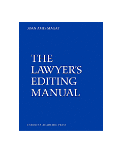 The Lawyer's Editing Manual 9781594605383