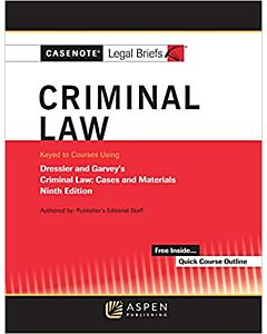 Casenote Legal Briefs: Criminal Law 9798886143539