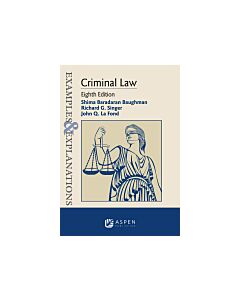 Examples & Explanations for Criminal Law (Instant Digital Access Code Only) 9781543839357