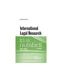 Hoffman and Berring's International Legal Research in a Nutshell (Instant Digital Access Code Only) 9781634605212