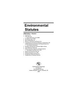 Environmental Statutes (Instant Digital Access Code Only) 9780865871953