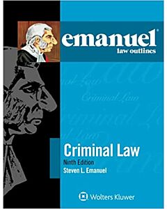 Emanuel Law Outlines: Criminal Law (Instant Digital Access Code Only) 9781543835878