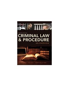 Criminal Law and Procedure: An Overview (Instant Digital Access Code Only) 9781305179455