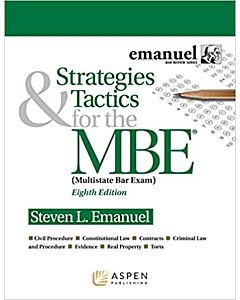 Strategies & Tactics for the Multistate Bar Exam (MBE) (Instant Digital Access Code Only) 9798886148381