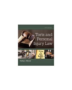 Torts and Personal Injury Law (Instant Digital Access Code Only) 9781133691853