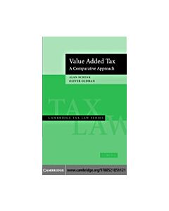 Value Added Tax (Instant Digital Access Code Only) 9780521851121