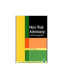 Non-Trial Advocacy (Instant Digital Access Code Only) 9781859416129