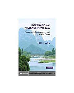 International Environmental Law (Instant Digital Access Code Only) 9780521868129