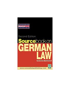 Sourcebook on German Law (Instant Digital Access Code Only) 9781138175198