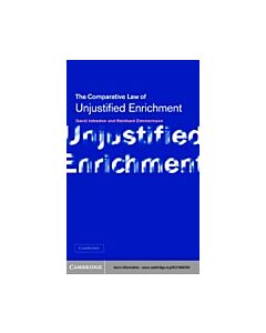 Unjustified Enrichment (Instant Digital Access Code Only) 9780521808200