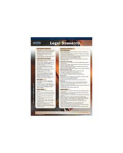 Legal Research Guide - USA - Legal Quick Reference Guide (Instant Digital Access Code Only) 9781550805550