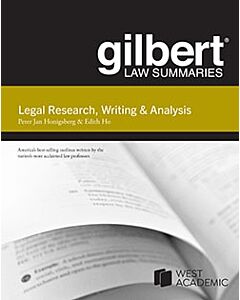 Gilbert Law Summaries: Legal Research, Writing & Analysis 9798887863856