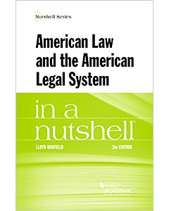 Law in a Nutshell: American Law and Legal System 9781634606455