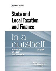 Law in a Nutshell: State and Local Taxation & Finance 9780314183873