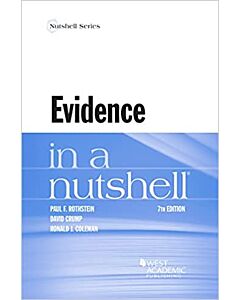 Law in a Nutshell: Evidence 9781647085681