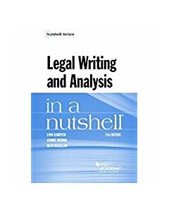 Law in a Nutshell: Legal Writing 9781634602815