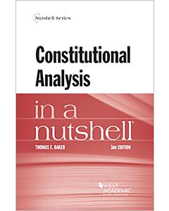 Law in a Nutshell: Constitutional Analysis 9781640202085